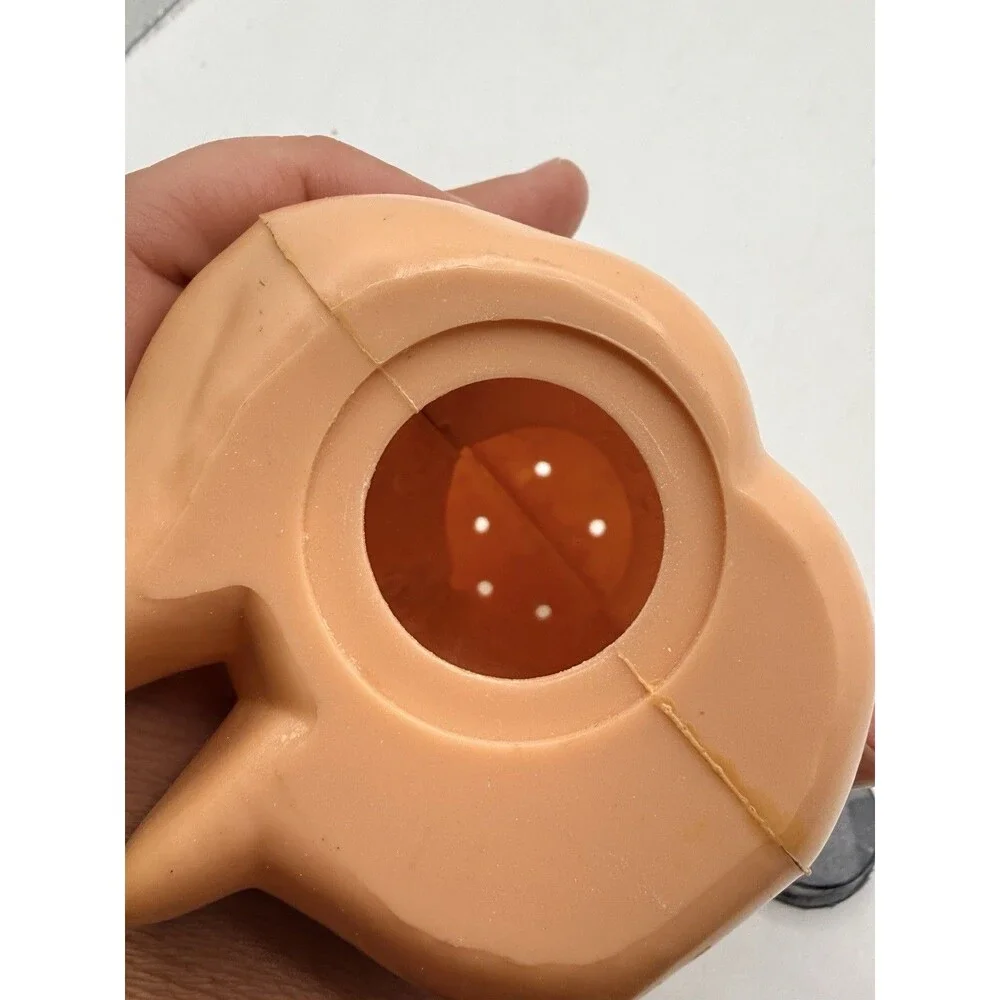 Vintage JSNY Cupie Doll Plastic Baby Powder Dispenser Shaker Hong Kong 5.5”